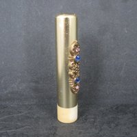 Vintage Gold Rhinestone Toothbrush Holder