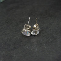 Vintage Sterling Mystic Topaz Stud Earrings