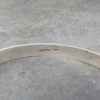 Navajo Vintage Sterling Bangle Bracelet 7.5 Inches