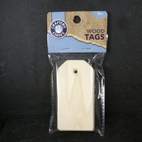 Unfinished Wooden Gift Tags 3.25 Inches by Crafters Closet