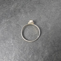 Simple Sterling Citrine Ring Size 8