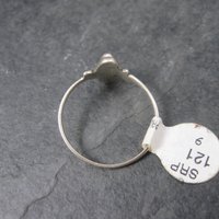 Dainty Southwestern Sterling Paua Shell Ring