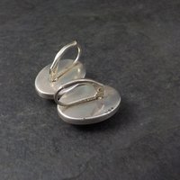 Vintage Sterling Athens Greece Leverback Earrings