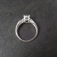 Sterling Faceted Rutilated Quartz Ring Size 9