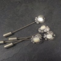 Destash Lot of 4 Southwestern Mother of Pearl Stick Pins