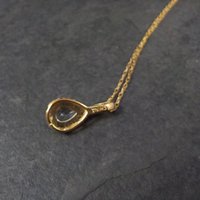 Vintage Vermeil Sterling Topaz Pendant Necklace