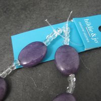 Hildie & Jo Purple Agate Beads 15x20mm Discontinued