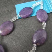 Hildie & Jo Purple Agate Beads 15x20mm Discontinued
