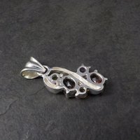 Vintage Sterling Silver Gemstone Pendant