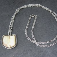 Southwestern Sterling Antler Pendant