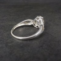 Sterling Faceted Rutilated Quartz Ring Size 9