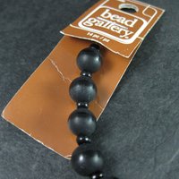 Round Black Agate Beads 8mm