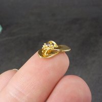Small 10K Flip Flop Sandal Pendant