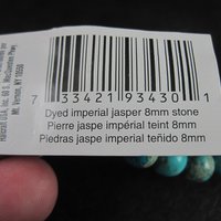 Round 8mm Blue Imperial Jasper Beads