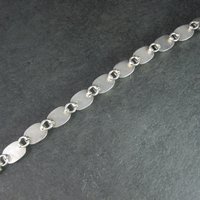 Mexican Sterling Faux Turquoise Bracelet 7.5 Inches