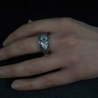 Mens Black Hills Silver Leaf Ring 90s New Old Stock Multiple Sizes Available