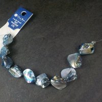 Blue Shell Beads 16-20mm Blue Moon Beads Discontinued