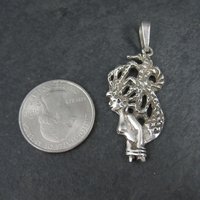 Vintage Sterling Mermaid Pendant