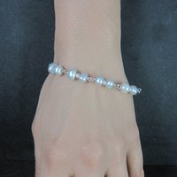 Estate Sterling Pearl Bracelet 7 Inches