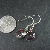 Estate Sterling Mystic Topaz Earrings