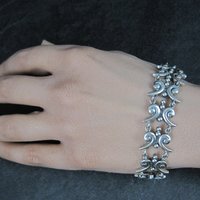 Mark Wasserman Samara Bracelet Sterling Silver 7 Inches Vintage