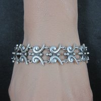 Mark Wasserman Samara Bracelet Sterling Silver 7 Inches Vintage