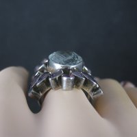 Large Nicky Butler Sterling Ring Amethyst Prasiolite Size 8 Limited Edition