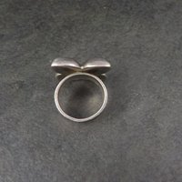 Chunky Vintage Sterling Dogwood Flower Ring Size 5.5