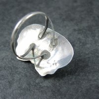 Southwestern Sterling Mother of Pearl Ring Size 6.75