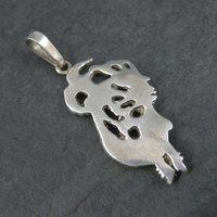 Vintage Sterling Mermaid Pendant