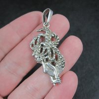 Vintage Sterling Mermaid Pendant