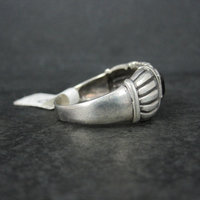 Vintage Gothic Sterling Onyx Ring New Old Stock Multiple Sizes Available