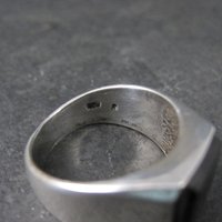 Vintage Mens Sterling Onyx Ring Size 9