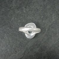 Estate Sterling Raw Aquamarine Ring Size 7