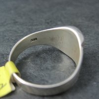 Mens Vintage Sterling Onyx Ring New Old Stock