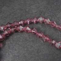 Purple Austrian Crystal Bead Necklace 17 Inches