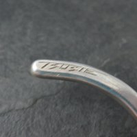 Contemporary Navajo Sterling Cuff Bracelet 6.75 Inches Boyd Tsosie