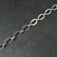 Vintage Italian Sterling Chain Bracelet 7.2"