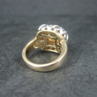 Vintage Vermeil Sterling Citrine Ring Size 8