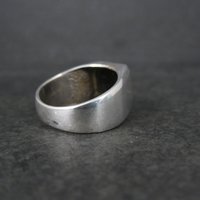 Vintage Mens Sterling Onyx Ring Size 9