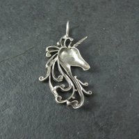 Vintage Sterling Unicorn Pendant