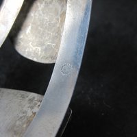 Heavy Southwestern Sterling Turquoise Jade Cuff Bracelet 6.25"