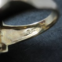 Estate Vermeil Sterling Turquoise Ring Size 8