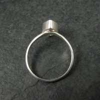 Simple Sterling Marquise Cut Amethyst Ring Size 6.5