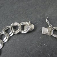 Vintage Sterling Chain Bracelet 7.5 Inches