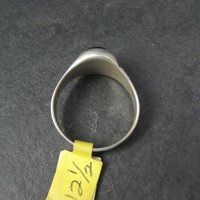 Mens Vintage Sterling Onyx Ring New Old Stock