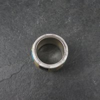 Vintage Sterling Inlay Ring Size 7 Navajo Edison Cummings