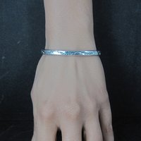 Southwestern Vintage Sterling Cuff Bracelet 6 Inches Tahe