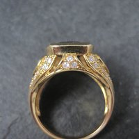 Unique Vermeil Sterling Blue Quartz Ring Size 8