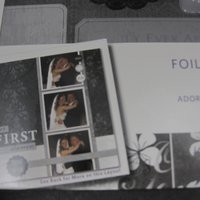 Black Silver White Wedding Foil Chipboard Accents Scrapbooking